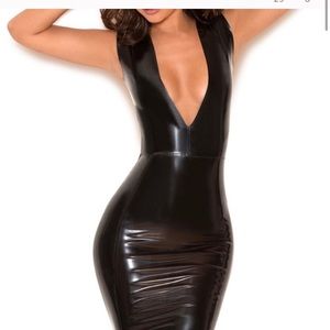 House of cb riviera latex dress